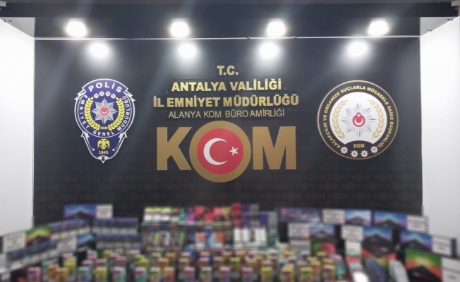 Antalya'da kaçakçılık operasyonu