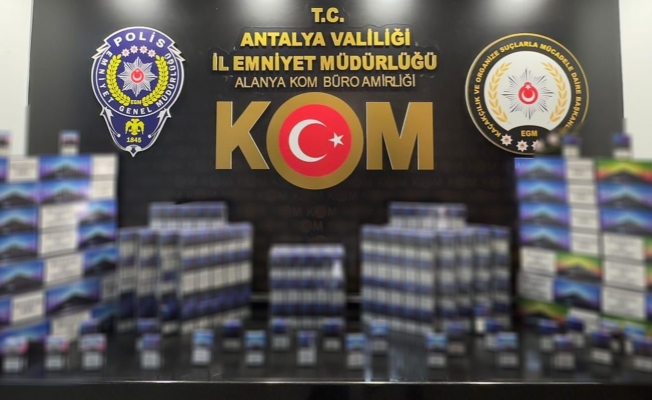 Antalya’da kaçakçılık operasyonu