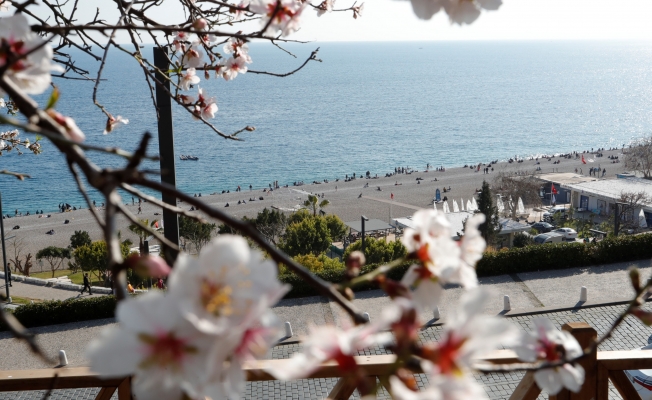 Antalya şubatta baharı yaşadı