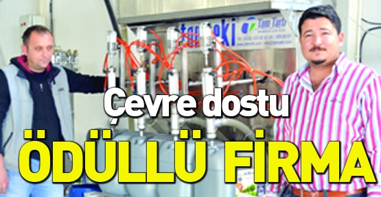 Çevre dostu ödüllü firma 