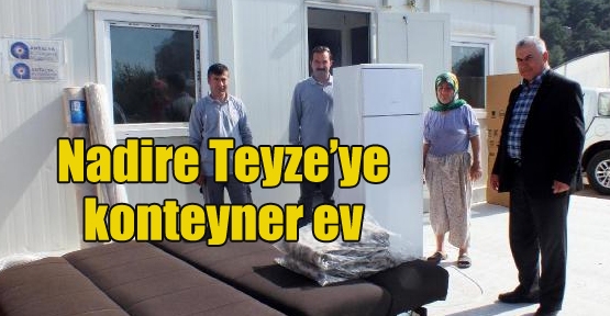 Konteyner ev ve eşya sevindirdi