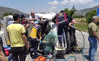 Burdur'da trafik kazası