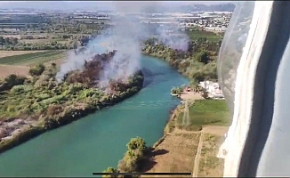 Antalya kuş cennetinde yangın!