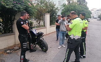 Çevreyi rahatsız eden motosiklete hem para hem trafikten men cezası