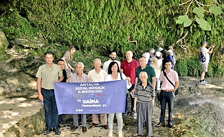 Antalya Sosyal Güvenlik İl Müdürlüğü emekliler ile doğa yürüyüşünde buluştu