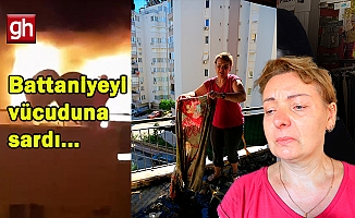 Yangından inanılmaz kurtuluş!